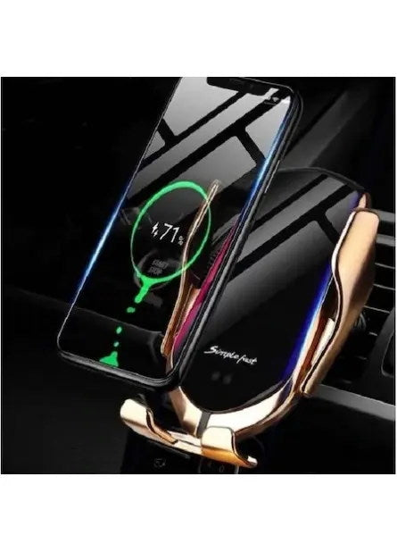 Suport auto cu incarcator wireless Fast Charge,senzor inteligent Smart Sensor R1, USB