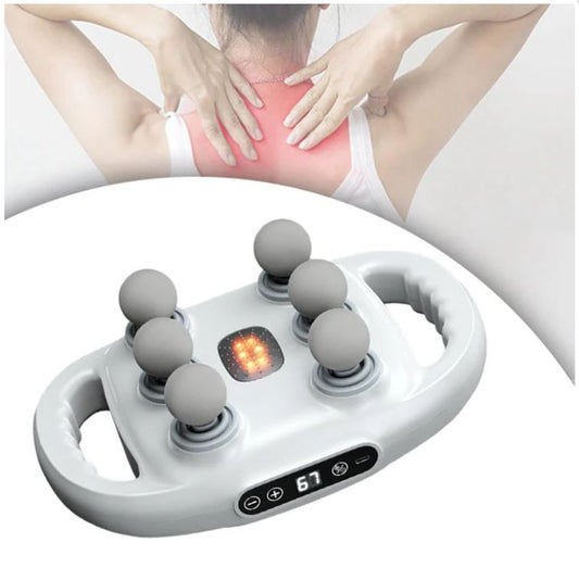 Aparat de masaj cu 6 capete, functionare silentioasa, ecran LED, Garantie 36 Luni