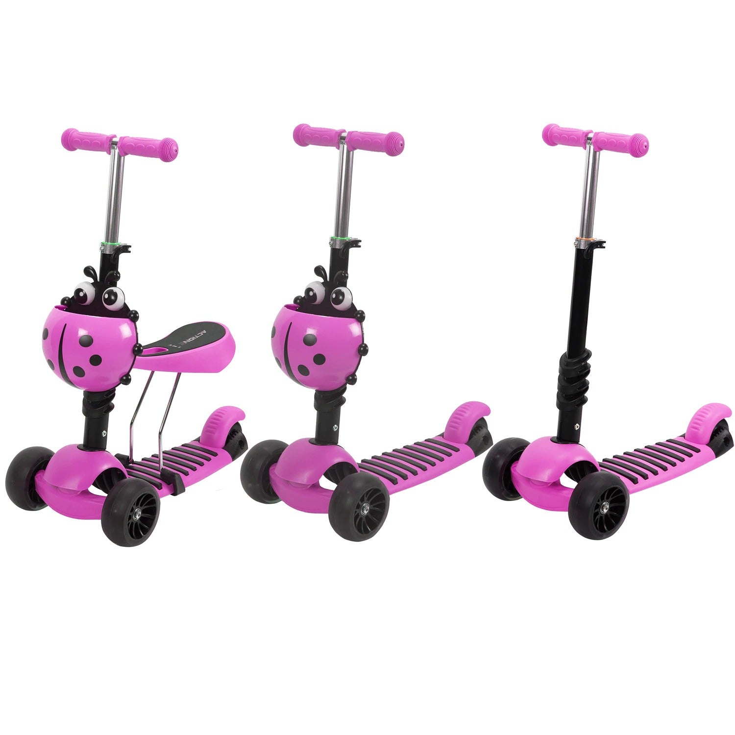 Trotineta Action One Smart Kid 3 IN 1 cu roti luminoase