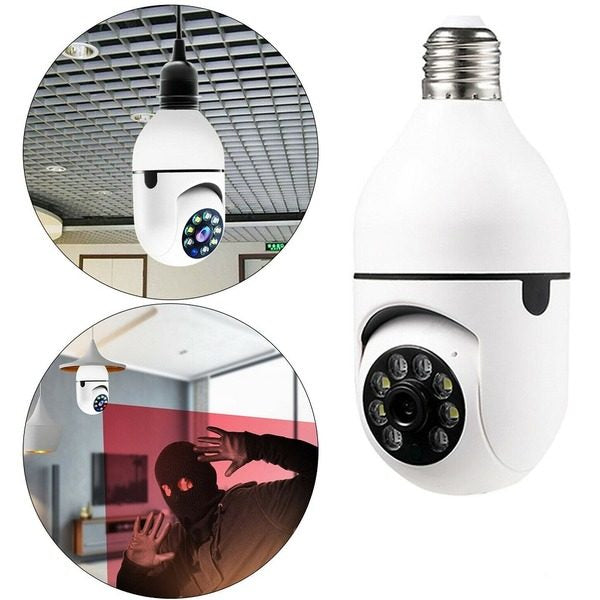 Camera supraveghere IP, WI-FI, conectare Soclu, cu Senzor de Miscare