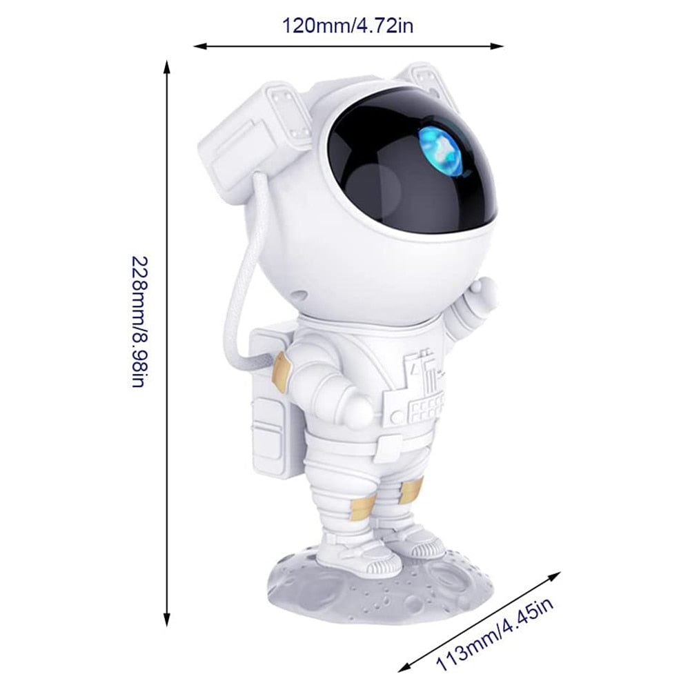 Lampa LED pentru copii cu proiector Galaxy Starry Sky, Model astronaut, Telecomanda