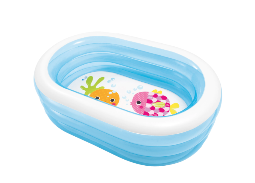 Piscina gonflabila Intex - My sea friends, 163 x 107 x 46 cm
