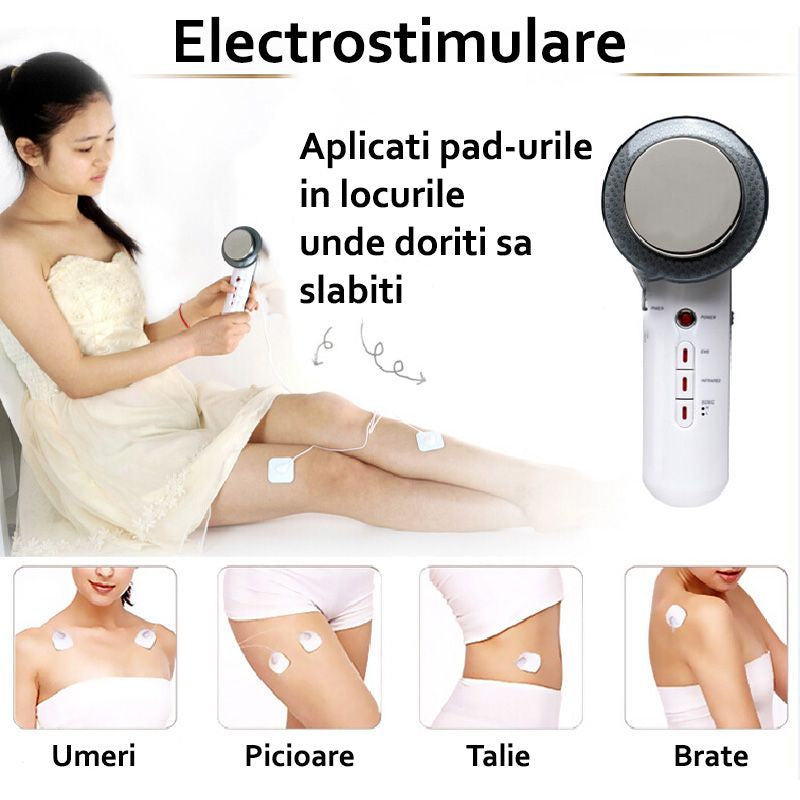 Aparat pentru slabit, anti celulita, cu tehnologie 3 in 1 EMS