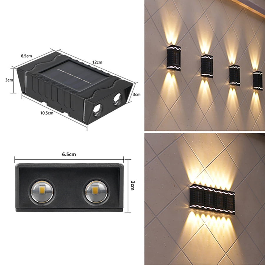 Set 4 Lampi Led incarcare solara, bidirectionala decorativa pentru casa - gradina