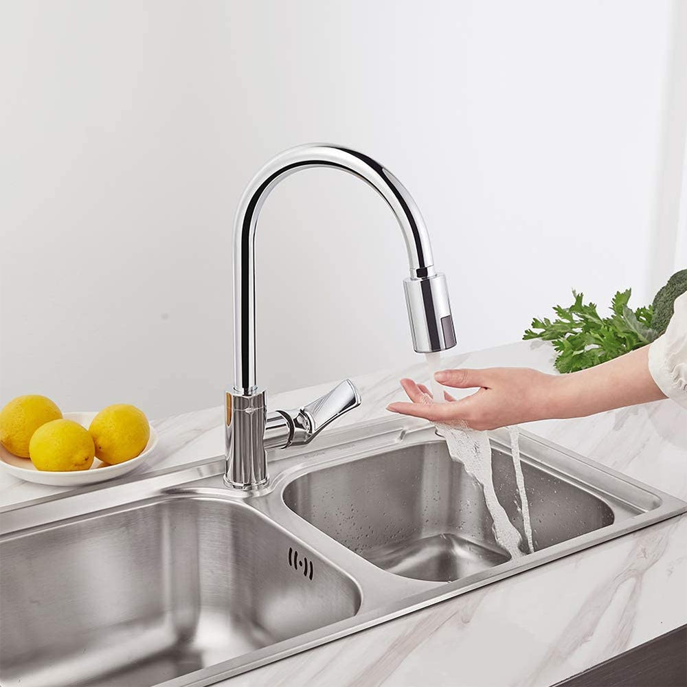 Cap robinet cu senzor de miscare, functie economizor si aerator, reactie 0.1 secunde