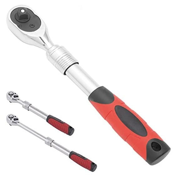 Cheie cu clichet telescopica, prindere 3/8, maner ergonomic
