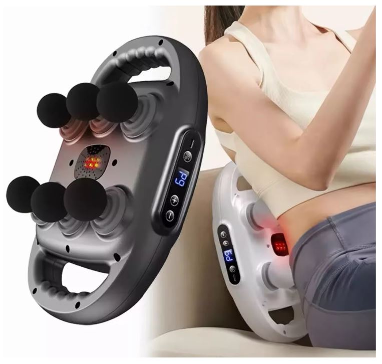 Aparat de masaj cu 6 capete, functionare silentioasa, ecran LED, Garantie 36 Luni