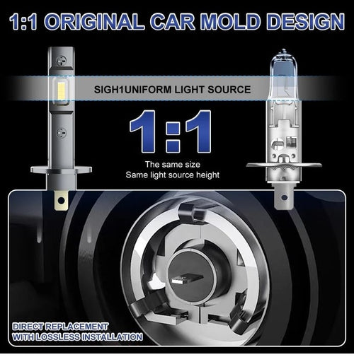 Becuri / leduri slim H1 Plug and play