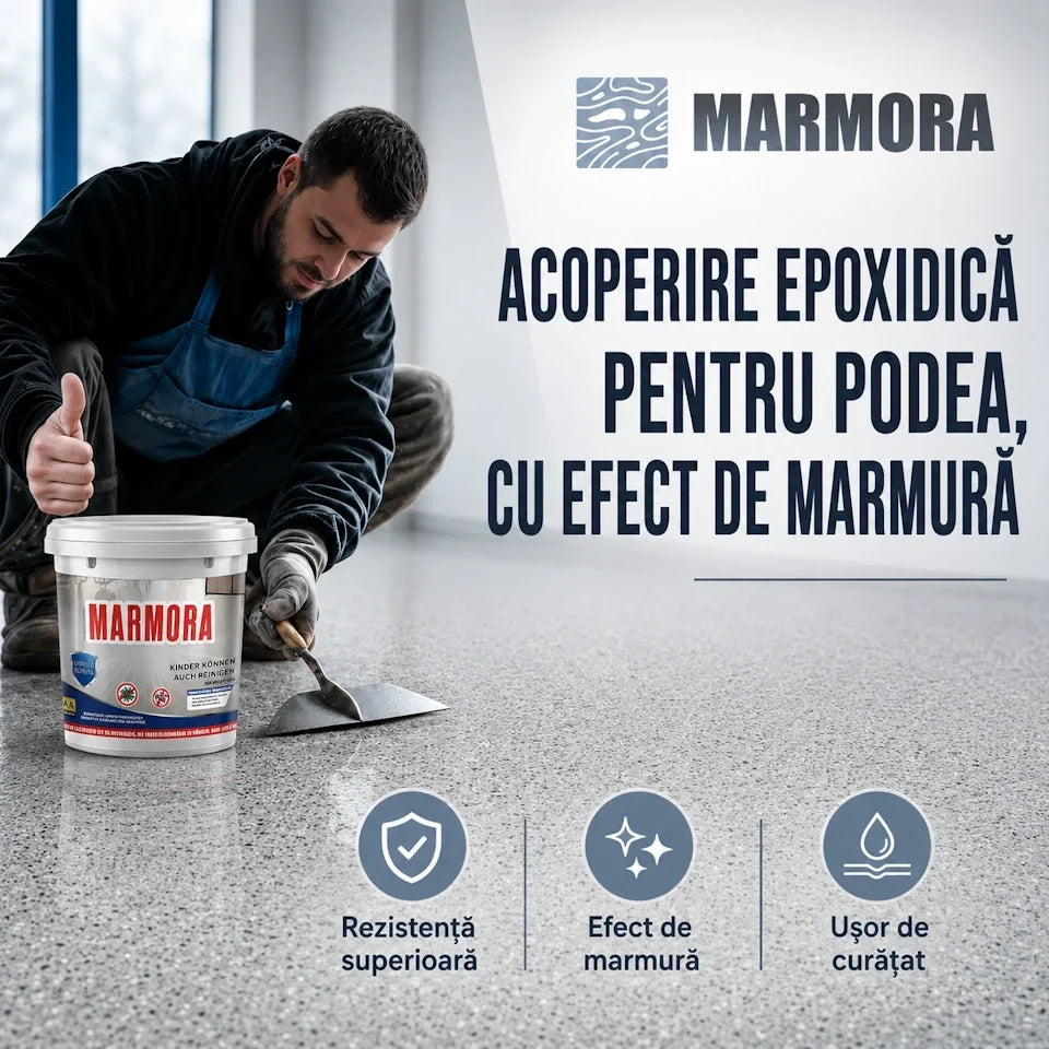 Marmora - Acoperire epoxidică pentru podea