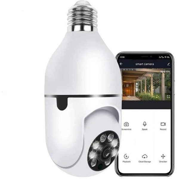 Camera supraveghere IP, WI-FI, conectare Soclu, cu Senzor de Miscare