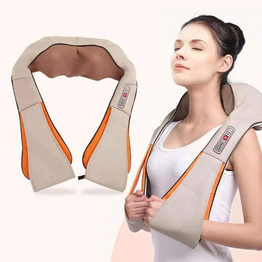 Aparat de masaj cervical, cu incalzire, infrarosu si bile, pentru umeri si gat, Garantie 36 Luni