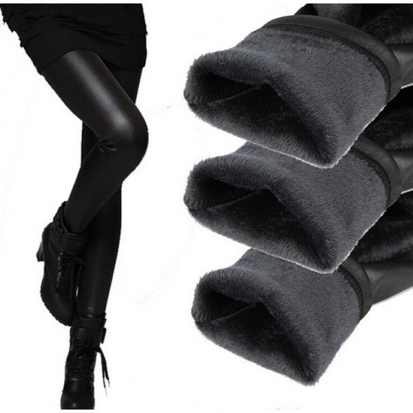 Colanti imblaniti imitatie de piele
