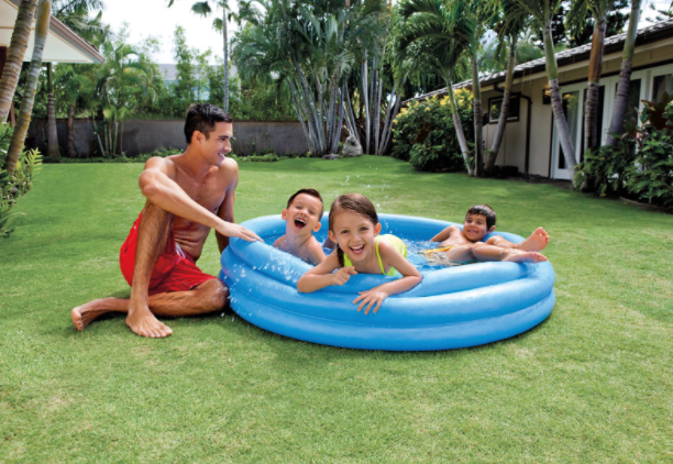 Piscina gonflabila Intex - Crystal Blue, 147 x 33 cm