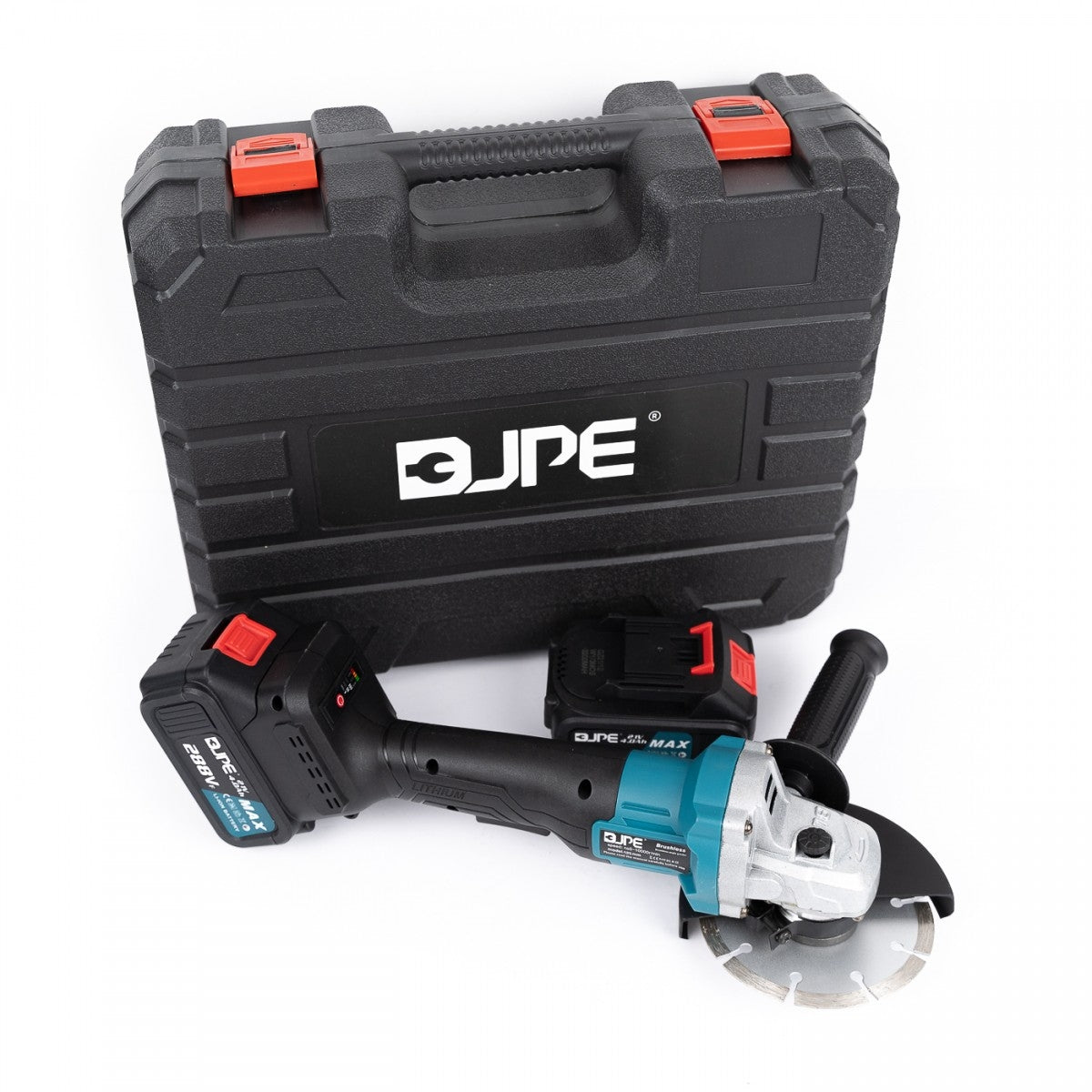 Flex / Polizor unghiular JPE 125mm, 2 acumulatori 288Vf 21V 4Ah, 10000rpm + un produs surpriză