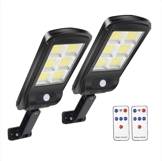 Set 2 Lampi solare cu panou solar, senzor de miscare si lumina