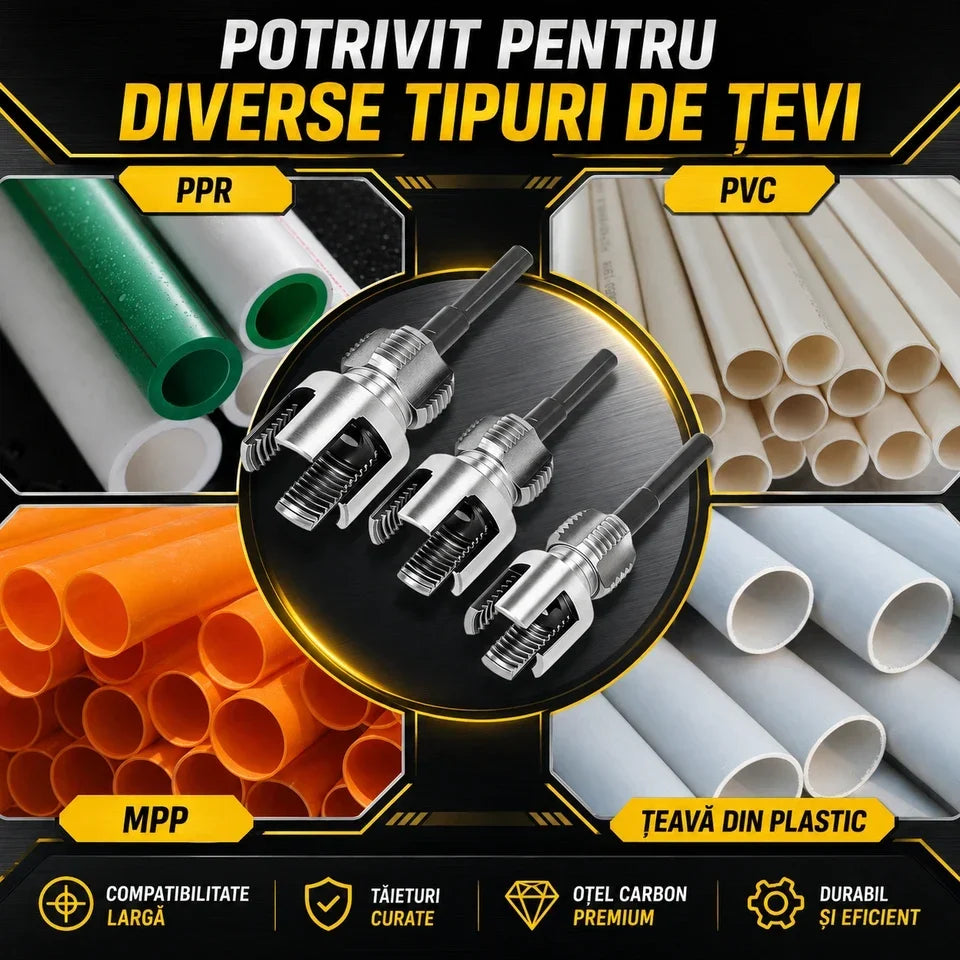 Set pentru filetarea țevilor PPR 20/25/32 mm