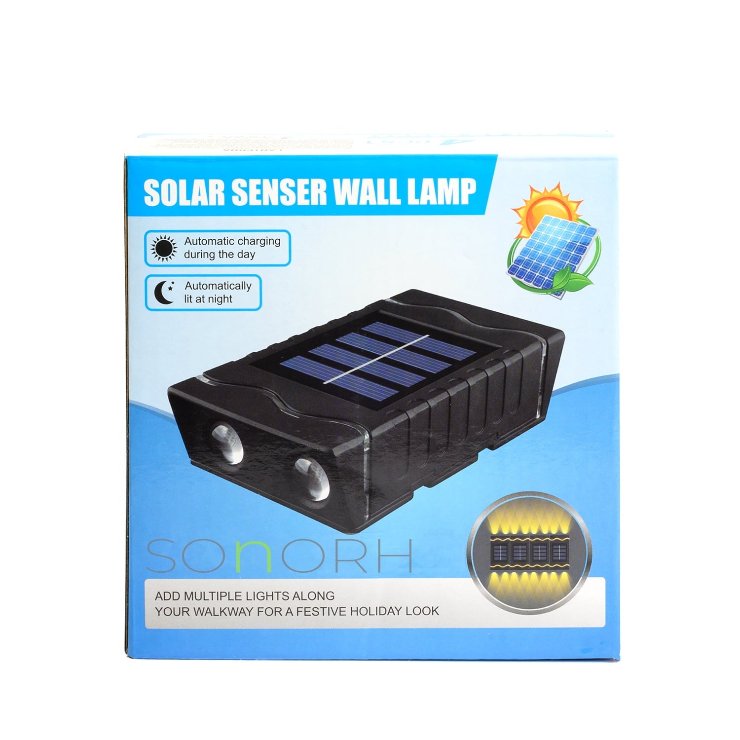 Set 4 Lampi Led incarcare solara, bidirectionala decorativa pentru casa - gradina