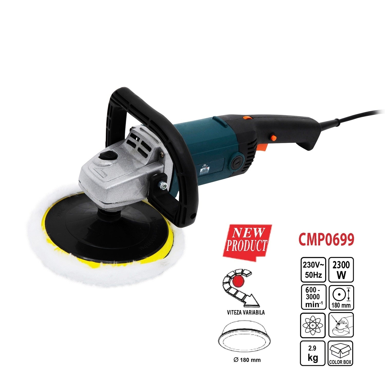 Masina de polisat 180mm,CMP, 2300w, 3000rpm