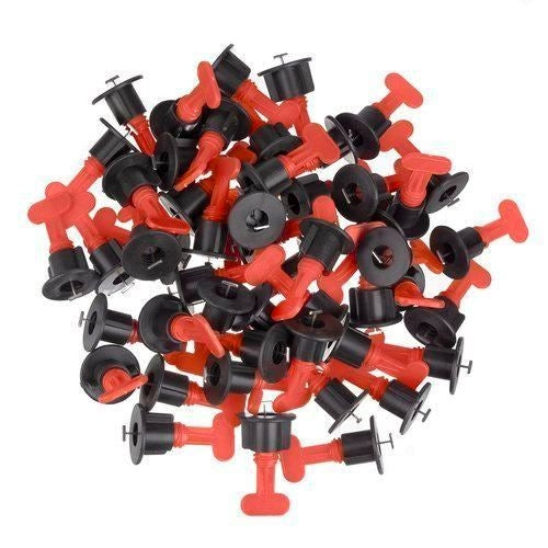 Tije de nivelare si aliniere a placilor ceramice, refolosibile, set 50 buc, cu cheie