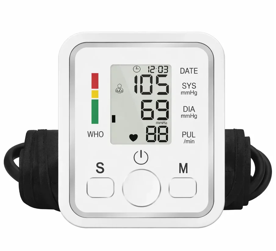 Tensiometru Electronic de Braț Automat, Afișaj LCD, Măsurare Puls și Aritmie, Garantie 36 Luni