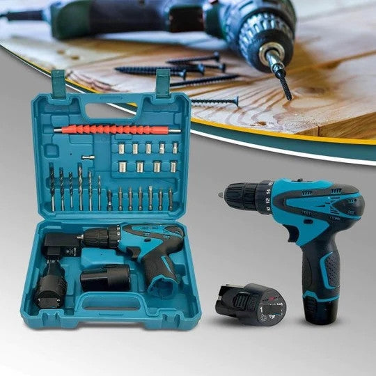 Bormasina cu 2 acumulatori, 24V, 6 AH, 24 piese, KRAFTROYAL