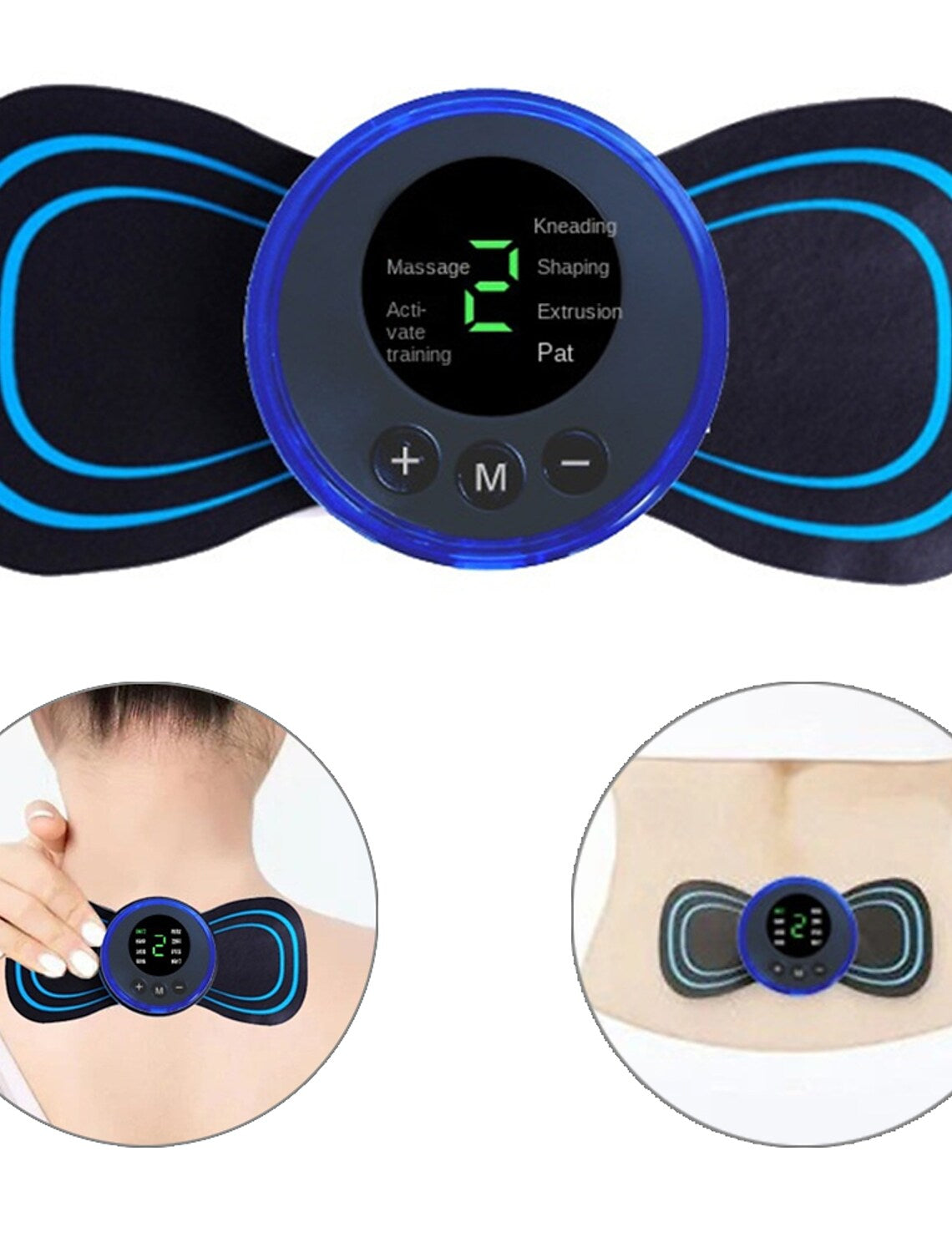 Mini aparat de masaj electric portabil, amelioreaza durerea