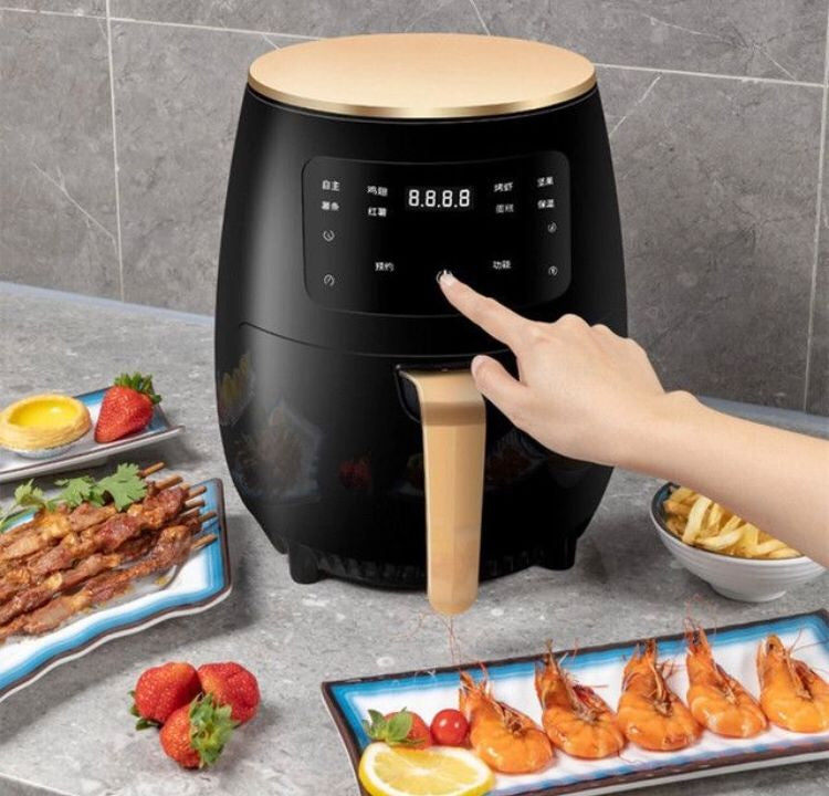 Friteuza fara Ulei cu aer cald, 2400 W Functie  de Coacere, Prajire 6l Air Fryer