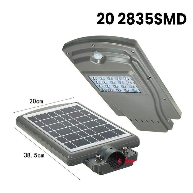 Product Image for Lampa Stradala Proiector LED 20W cu panou solar si senzor de miscare