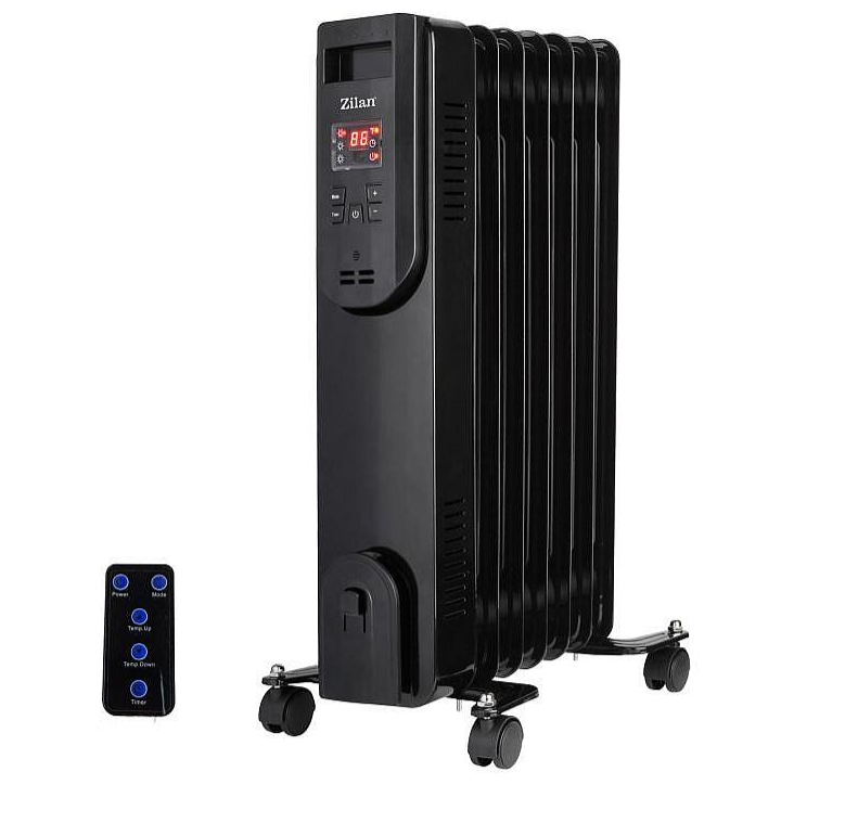 Product Image for Calorifer electric ulei, Zilan ZLN-3031, 9 elementi, telecomanda, ecran LED, 2000W