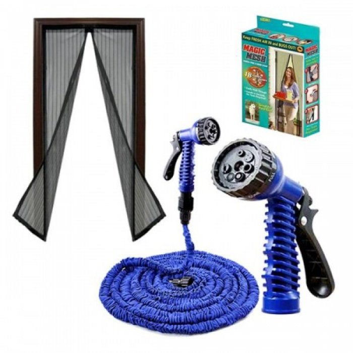 Product Image for Furtun extensibil Magic Hose 30 metri + Perdea magnetica antiinsecte